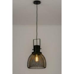 hanglamp industrieel zwart slaapkamer eethoek bar tafel lamp
