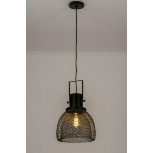 hanglamp industrieel zwart slaapkamer eethoek bar tafel lamp