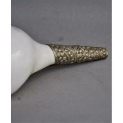 Grote met zilver bewerkte SHANKA, Tibetaanse schelphoorn