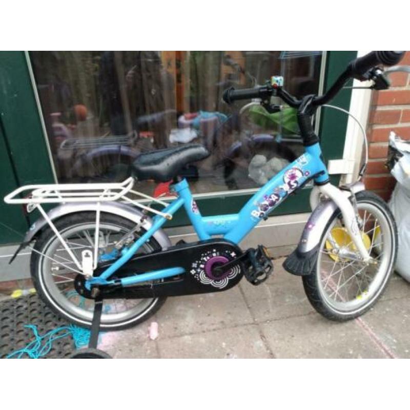 Batavus koala kinderfiets 16" inclusief zijwieltjes.