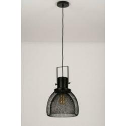 hanglamp industrieel zwart slaapkamer eethoek bar tafel lamp