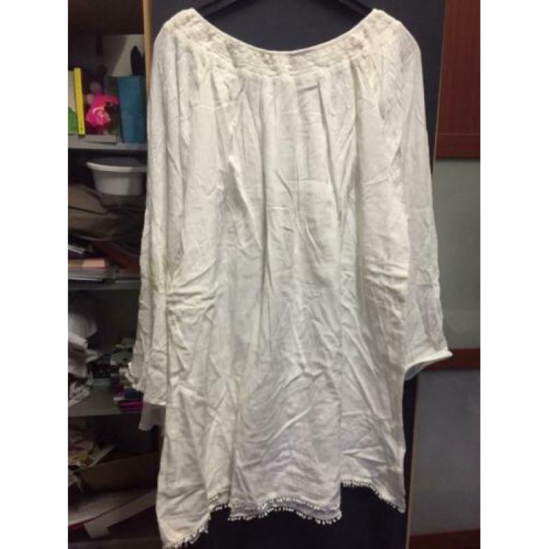 Wit kiabi dames top,maat:L/XL