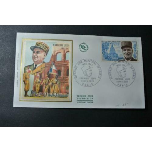 Frankrijk 10 FDC's onbeschreven