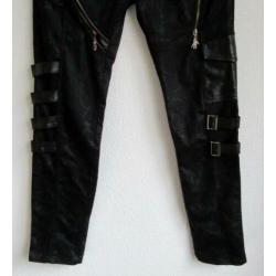 Zwarte gothic broek van Punk Rave - mt L