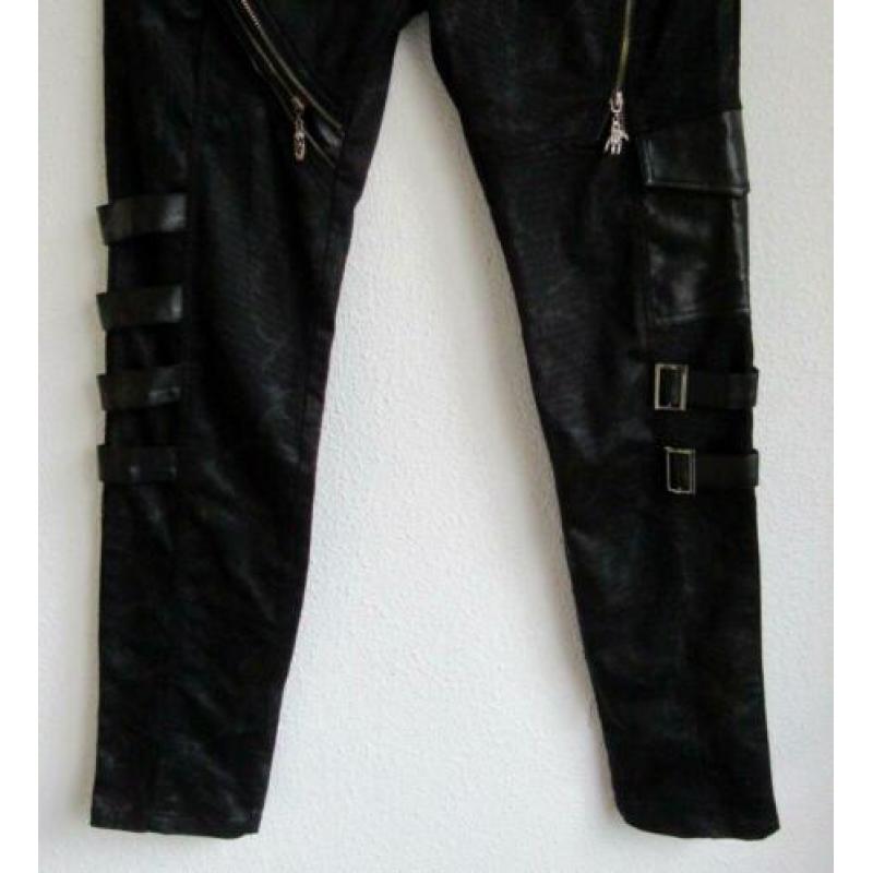 Zwarte gothic broek van Punk Rave - mt L