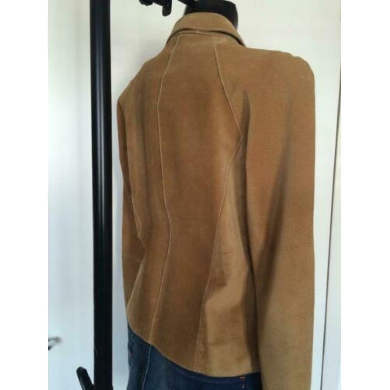 Santa Croce Italy leren / suede jasje, maat 38/40