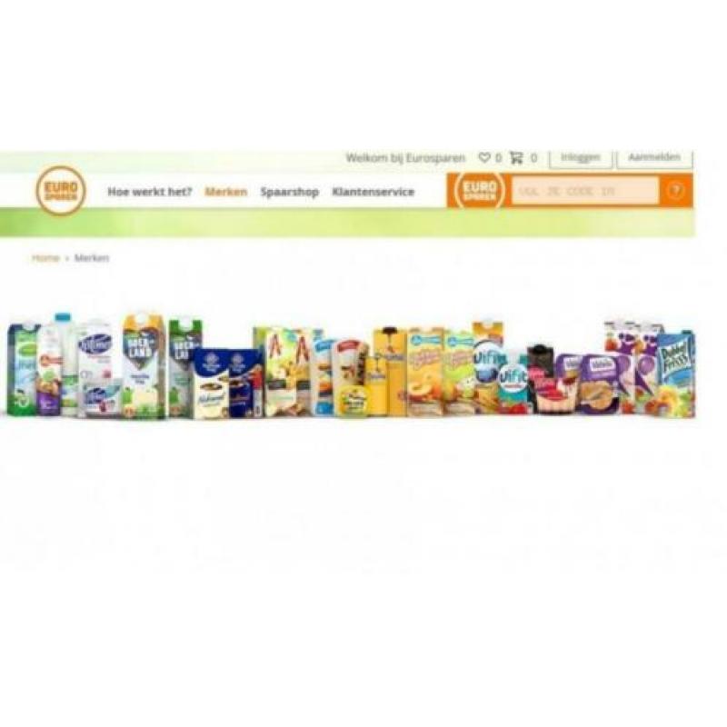 Campina / Optimel Eurosparen 15 codes, waarde €75