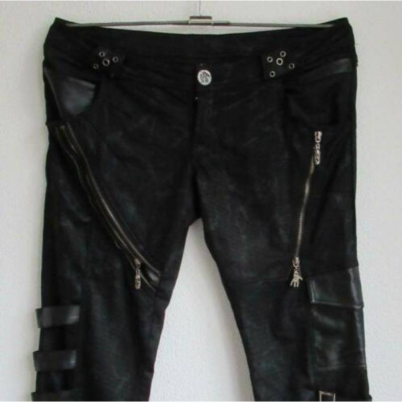 Zwarte gothic broek van Punk Rave - mt L