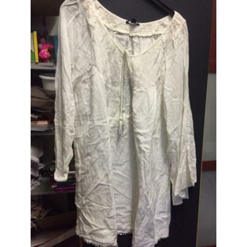Wit kiabi dames top,maat:L/XL