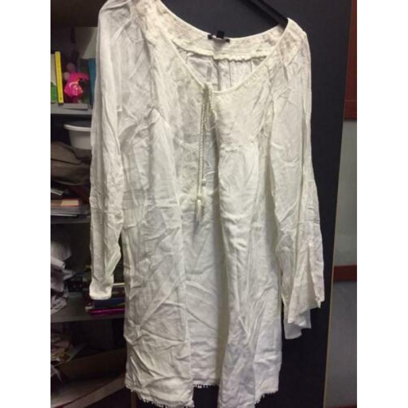 Wit kiabi dames top,maat:L/XL
