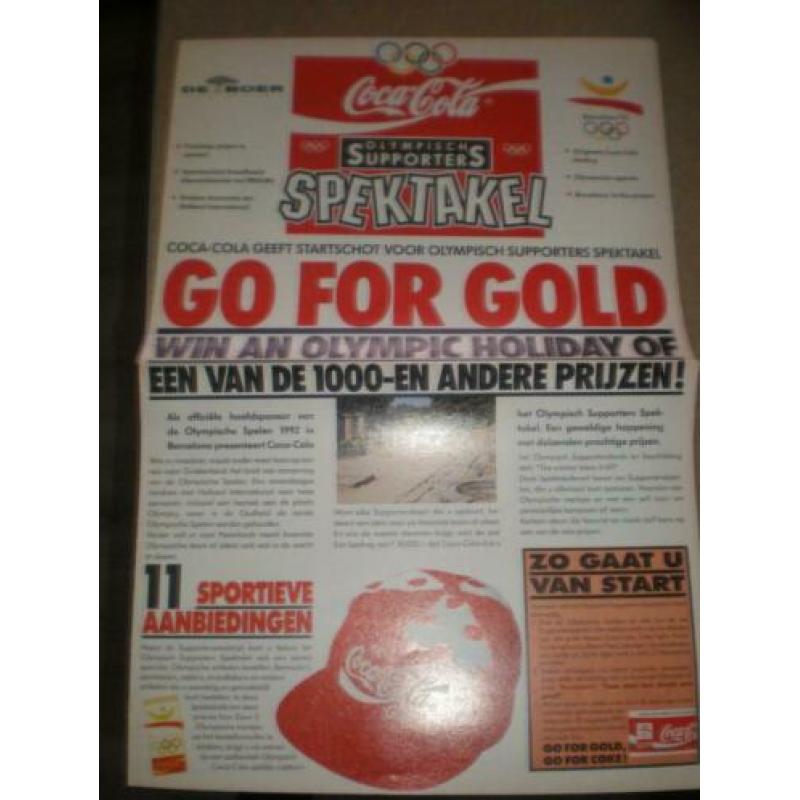 Coca Cola folder 1992 Olympische spelen