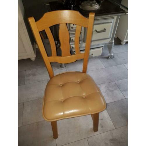 6 stoelen licht eiken
