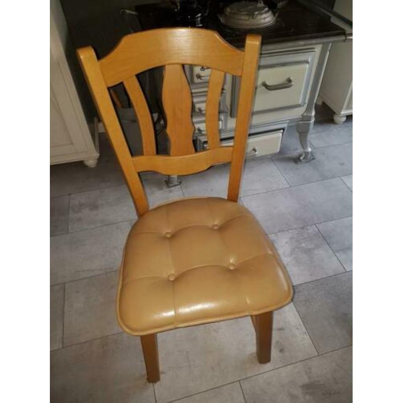 6 stoelen licht eiken