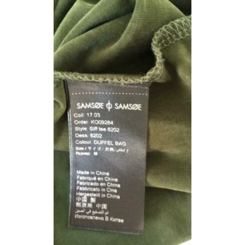 Samsoe & Samsoe groen shirt maat M