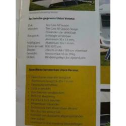 UNICO Verona carbon blue maat 10 caravanluifel