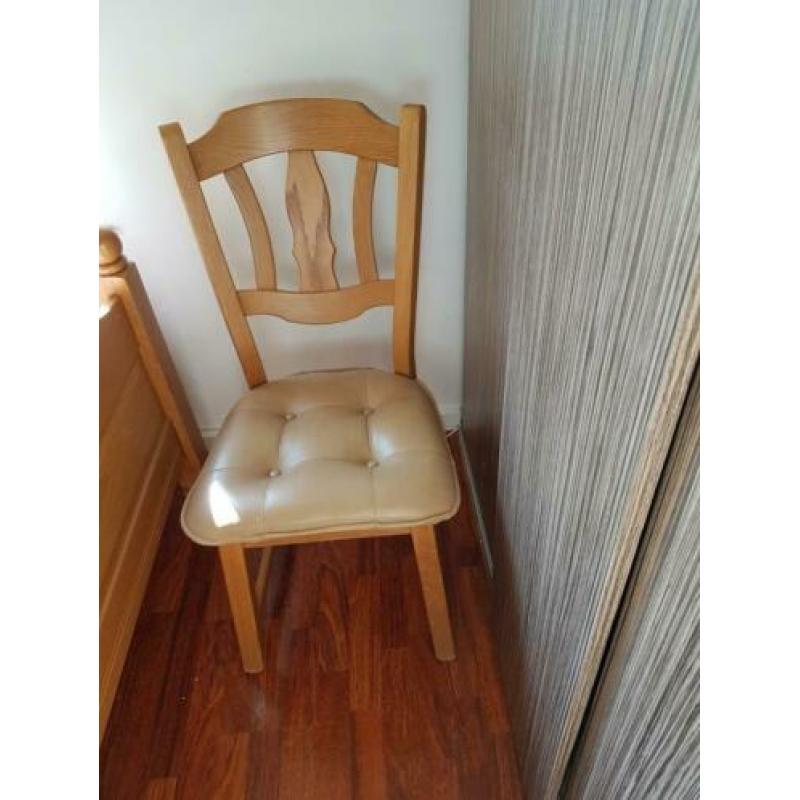 6 stoelen licht eiken