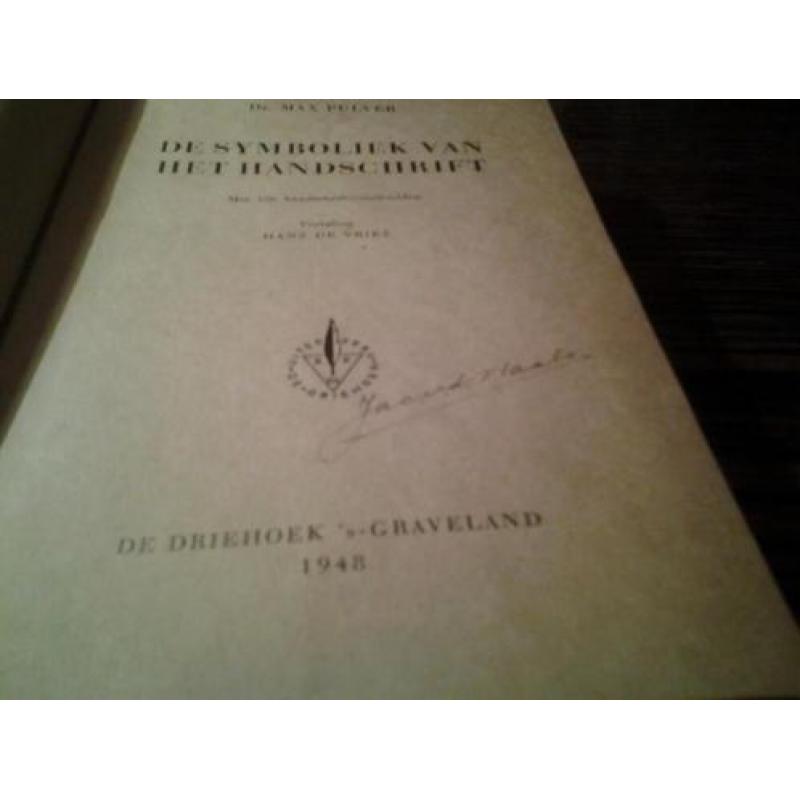 De symboliek van het handschrift. 1948.