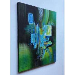 " a Composition " Prachtig Acrylschilderij van V.Darbinyan