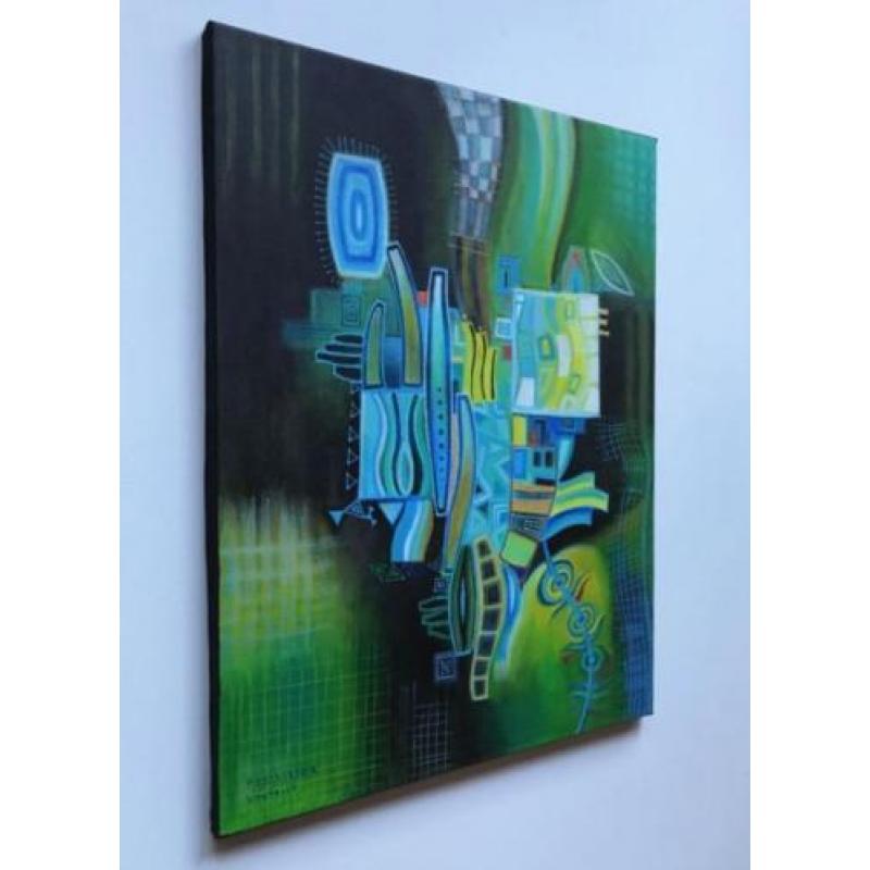 " a Composition " Prachtig Acrylschilderij van V.Darbinyan