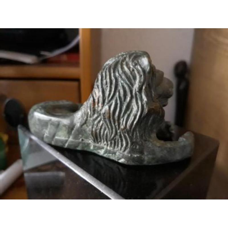 Bronzen leeuwtje leeuw bodemvondst
