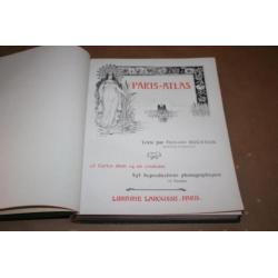 Paris-Atlas - Antieke uitgave over Parijs met kaarten 1910 !