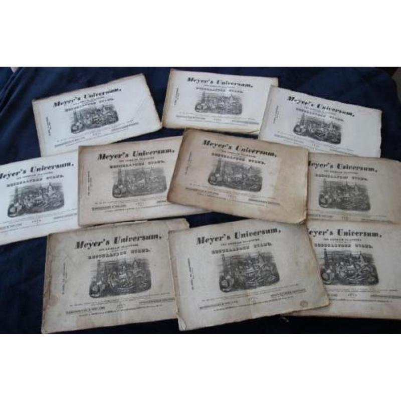 10 stuks Meyer's Universum 1836/1837/1845