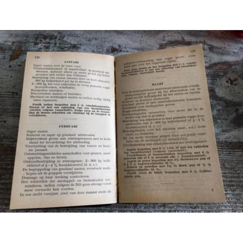 Landbouw almanak Dr. Starings oude agenda 1948