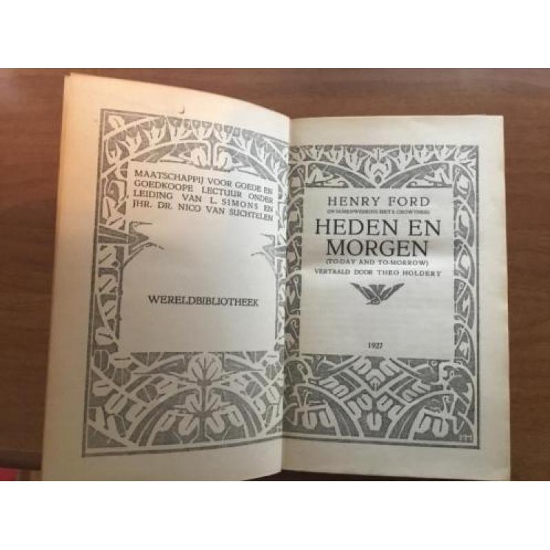vintage boek van Henry Ford uit 1927
