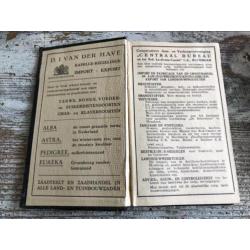 Landbouw almanak Dr. Starings oude agenda 1948
