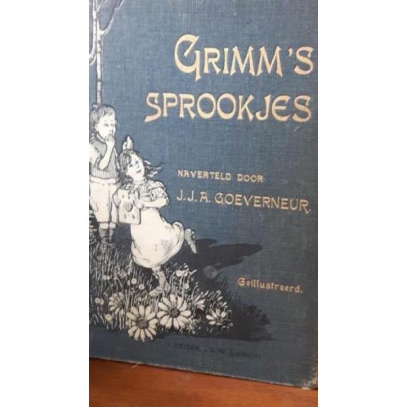 Oud boekje met de sprookjes van Grimm