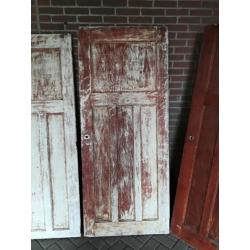 3x vintage/shabby paneeldeuren bieden per St.