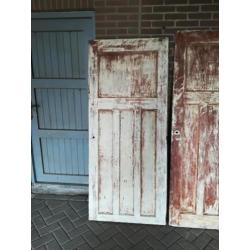 3x vintage/shabby paneeldeuren bieden per St.