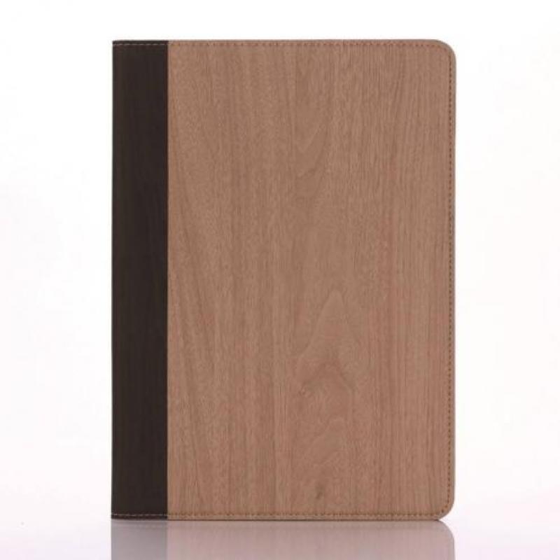 Stand flip houtlook lichtbruin hoes iPad Pro 9.7 inch