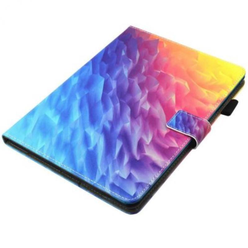 iPad 2017 en Air 1 boekstijl hoes met opvallend kleuren pra