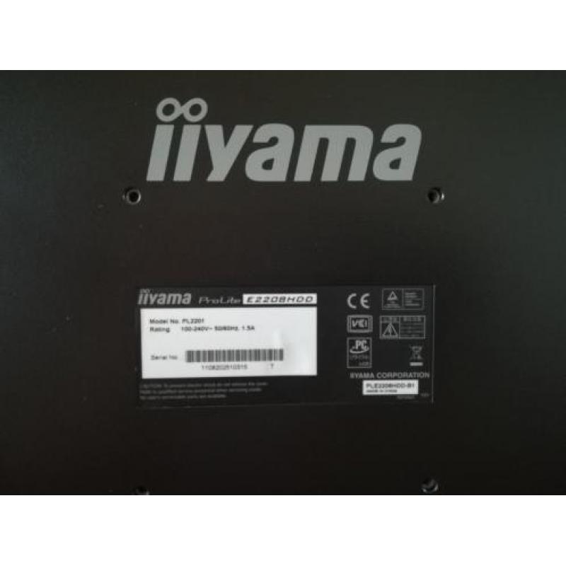 22" iiyama monitor e2208hdd