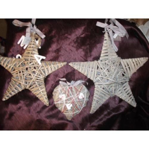Partij Rotan- Riet Decoratie Hanger (nieuw) 46 x