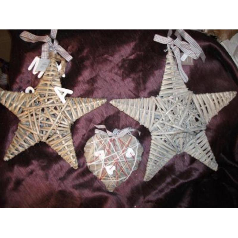 Partij Rotan- Riet Decoratie Hanger (nieuw) 46 x