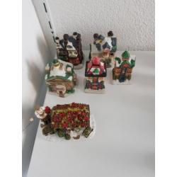 kerstbeeldjes (huisjes, kerstmannetjes enz.)