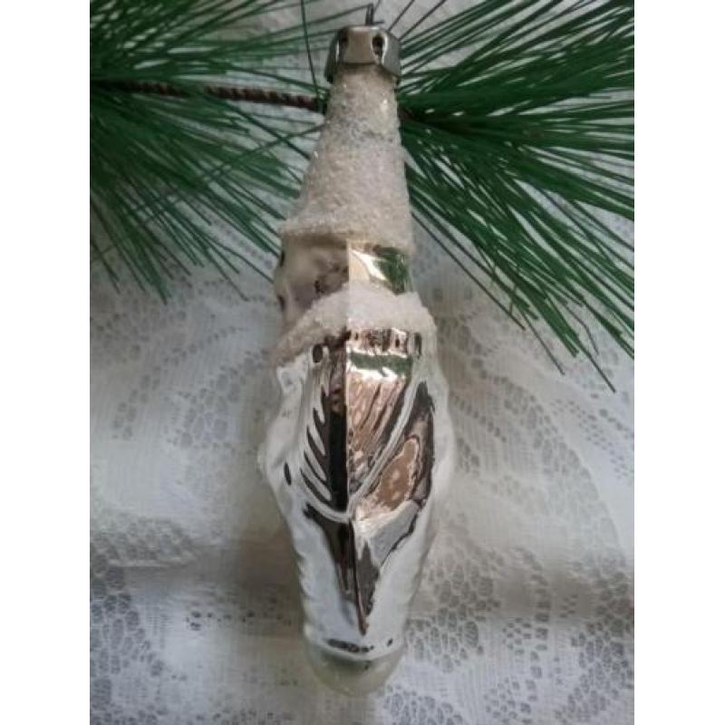 Oude antieke kerstbal figuur pierrot/clown kerstversiering