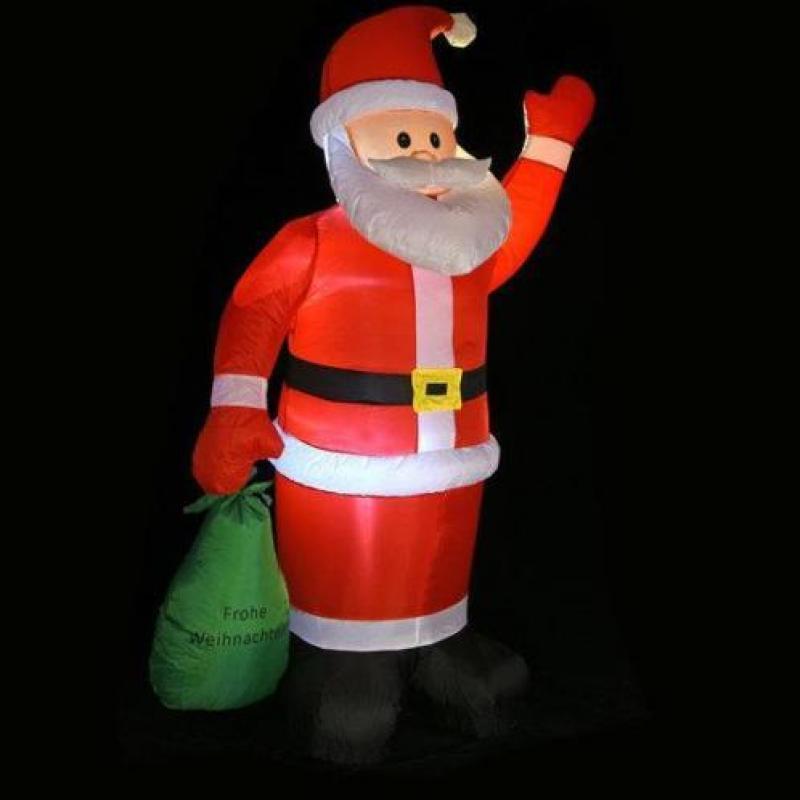 Opblaasbare kerstman 195 cm hoog