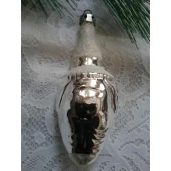 Oude antieke kerstbal figuur pierrot/clown kerstversiering