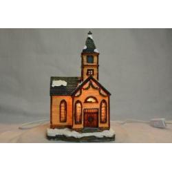 X-Mas Collection Kerstdorp Kerk met zijvleugel