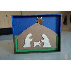 kleine hand-made kerststalletjes