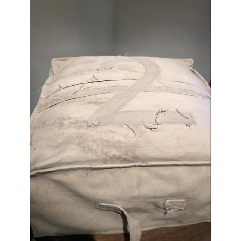 Poef zitzak canvas