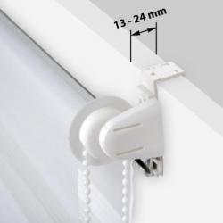 Dubbel rolgordijn duo rolgordijnen 140x175cm wit 401221