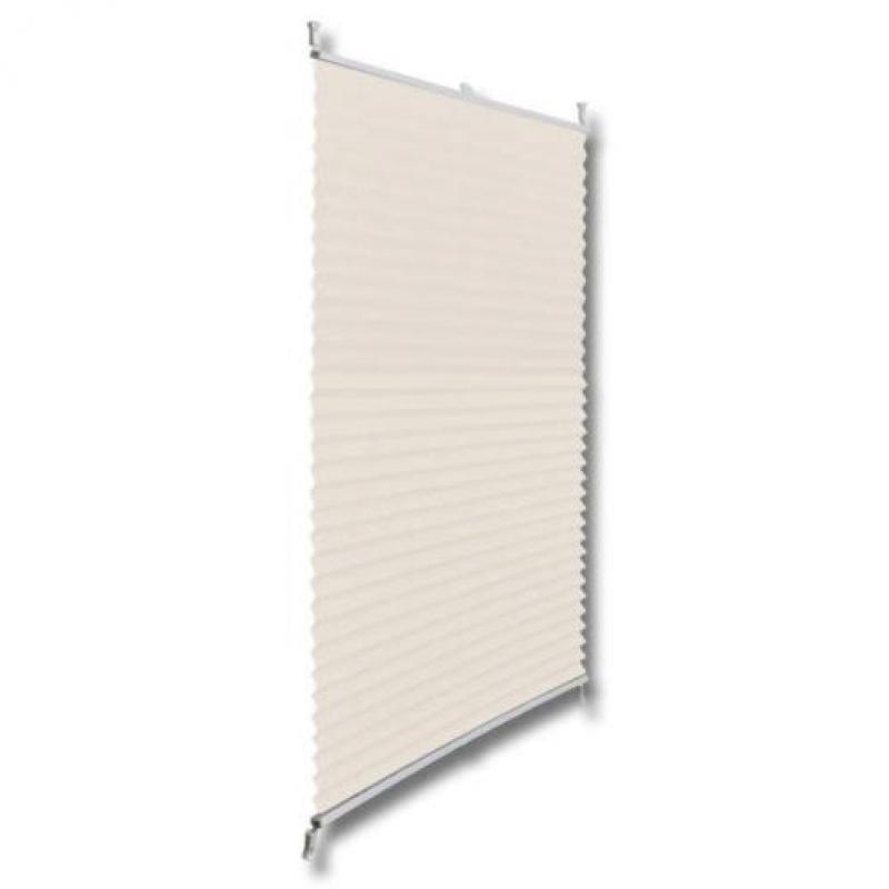 vidaXL Plisséjaloezie 50x100cm crème