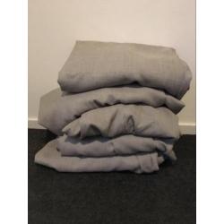 Gordijn grijs 5 stuks