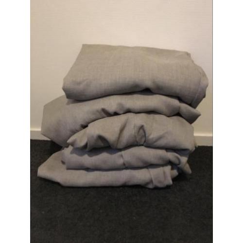 Gordijn grijs 5 stuks