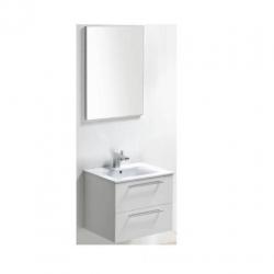 Badmeubel Roma 60 Cm Hoogglans Wit/Hoogglans Antraciet