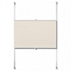 vidaXL Plissé rolgordijn 90x150 cm creme